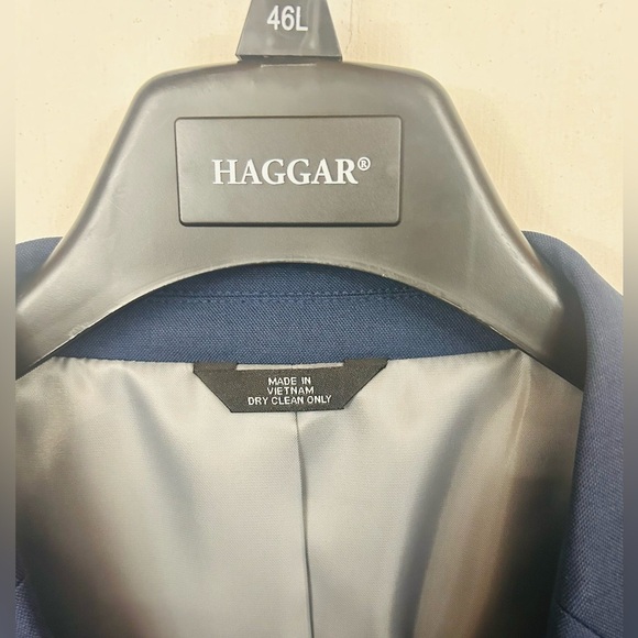 Haggar Men's Travel Performance Tailored Fit Suit coat 46L - Picture 7 of 8